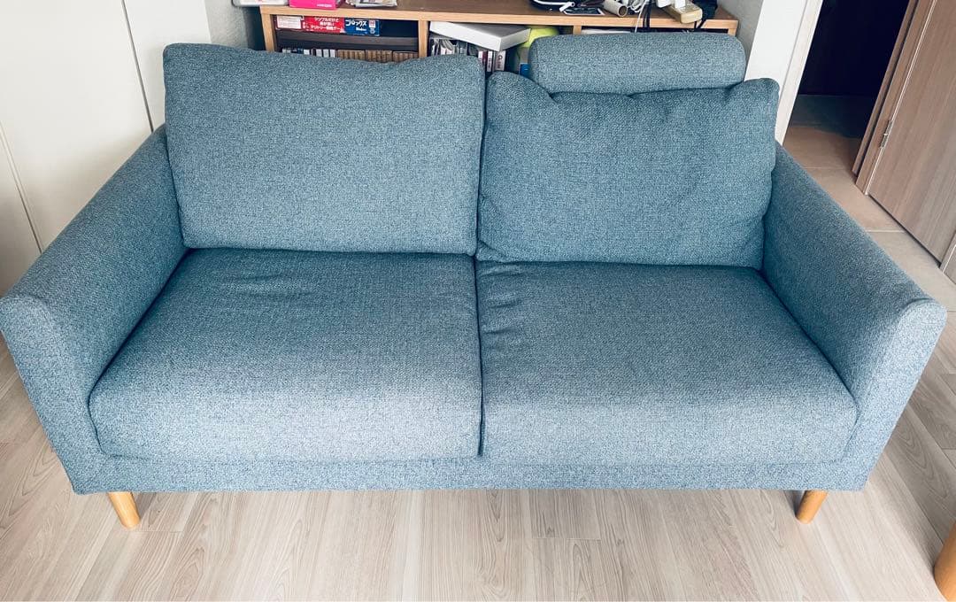 引取り希望【美品】KEYUCA/ケユカ/2.5人掛けソファ　オットマン付