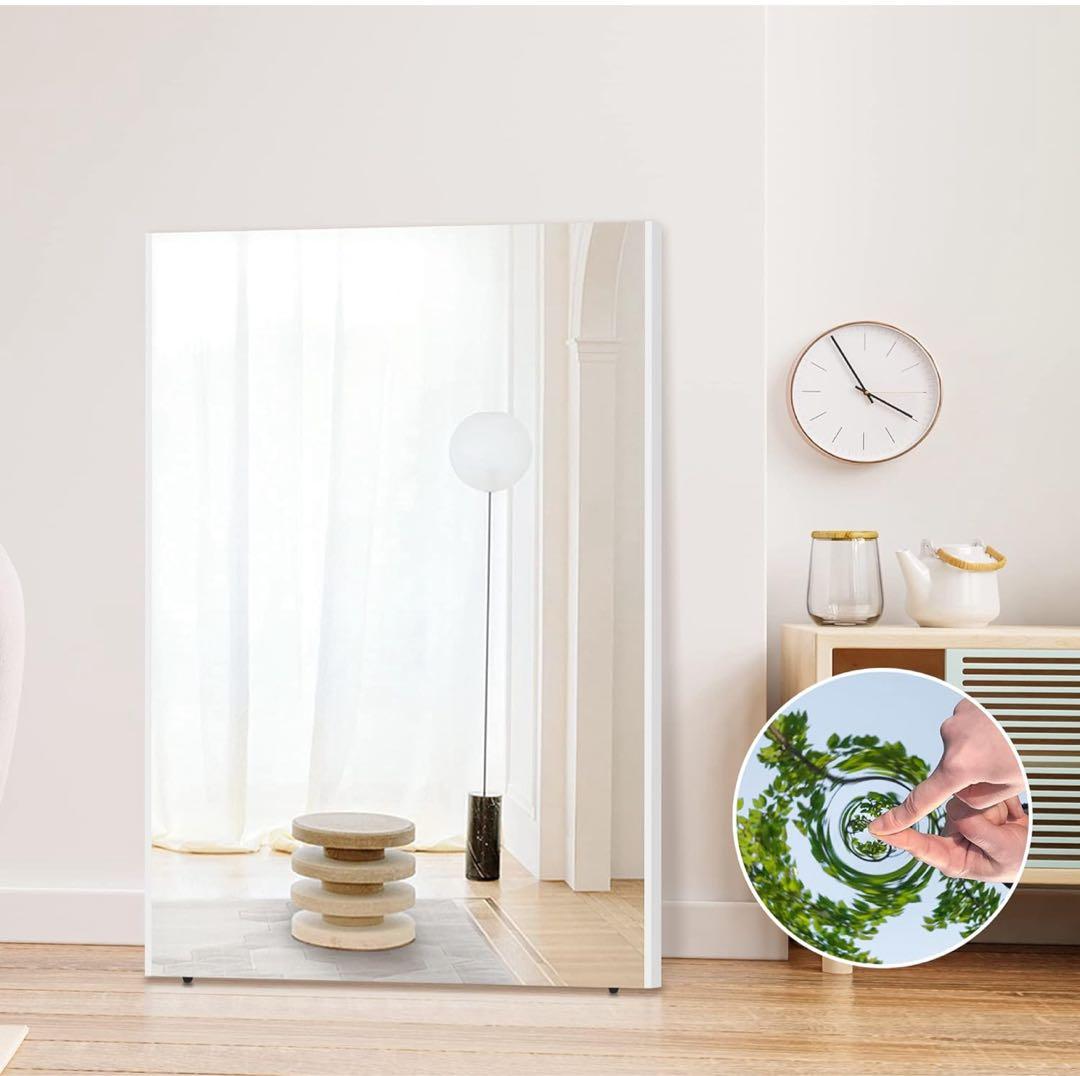 新品未使用！軽量スタンドミラー 100×150cm 壁掛け＆立てかけ可