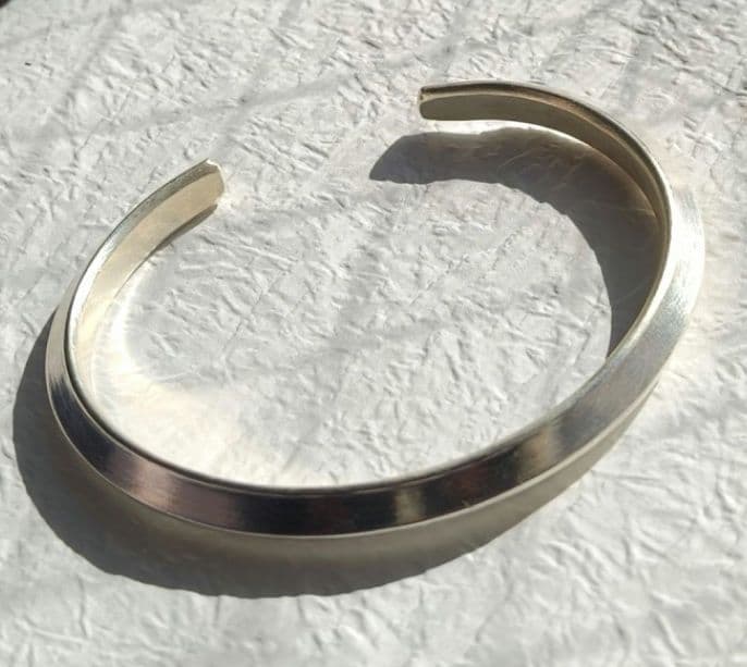 【T&G】カレンシルバー バングル /カレン族 /シンプル/高純度