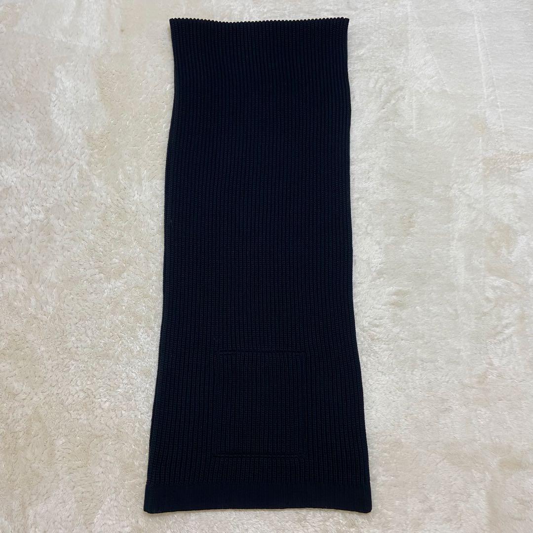 ✨Y-3 adidas ジッパーポケット付き コットン マフラー 黒