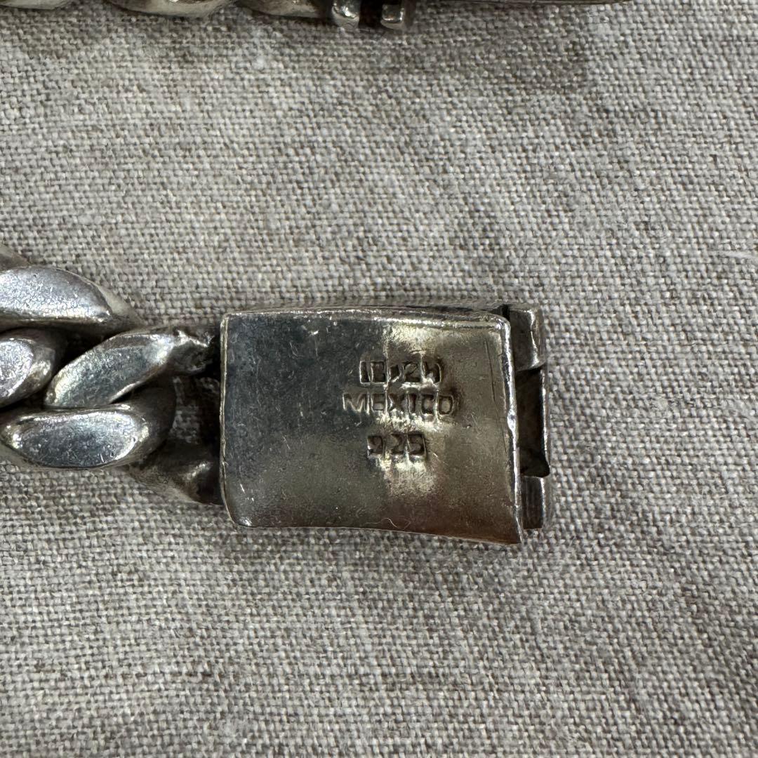 アクセサリー 135g Vintage Mexican Silver 925 Bracelet