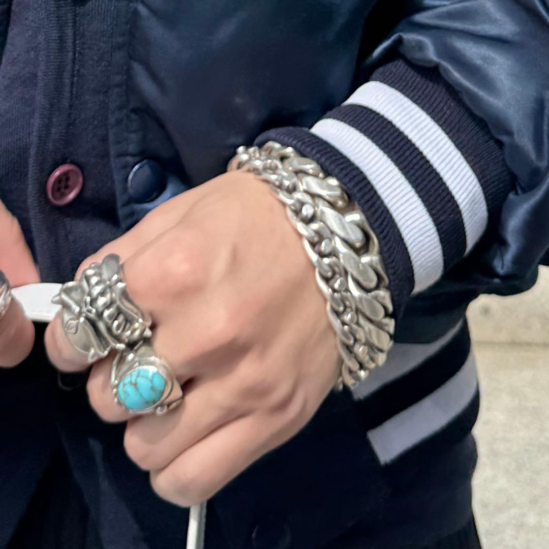 アクセサリー 135g Vintage Mexican Silver 925 Bracelet