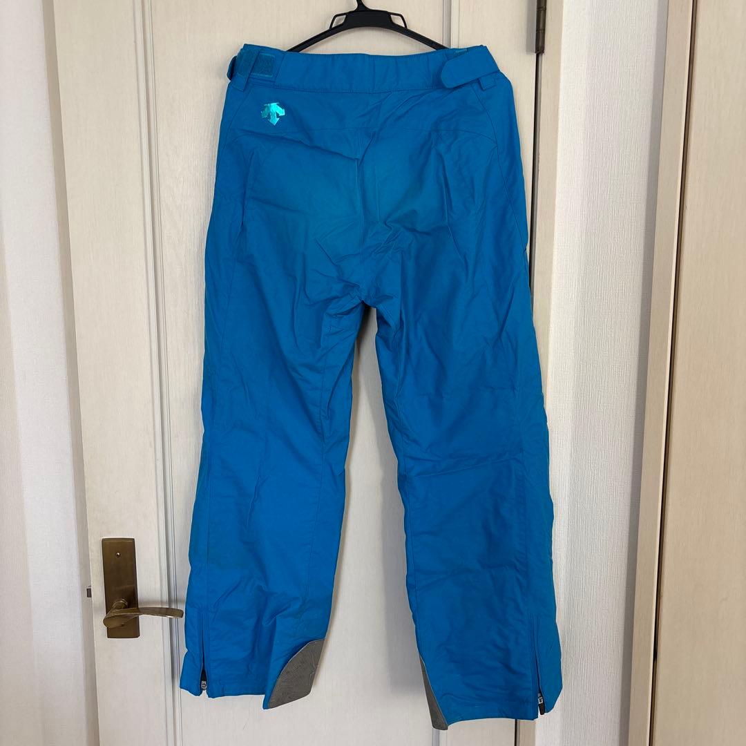 お値下げDESCENTEデサント★メンズスキーウェア上下セット★黒/青★サイズM