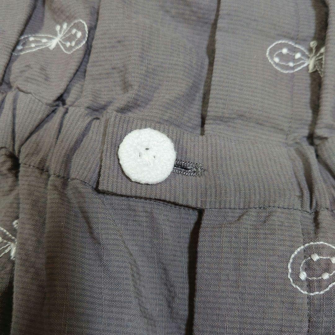 ミナペルホネン サロペット choucho グレー 麻 ストレッチ 日本製 美品