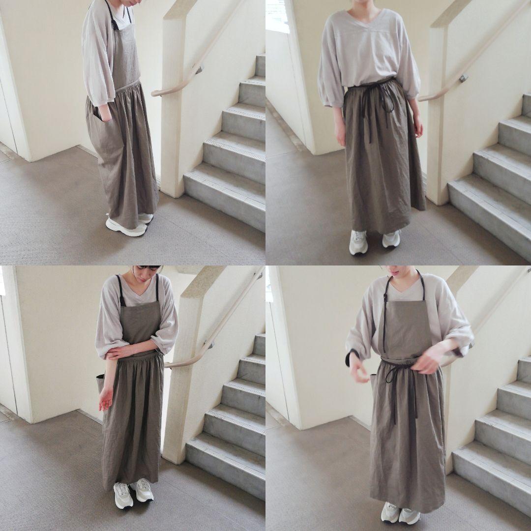 3wayエプロン◯リネンマルチカラー