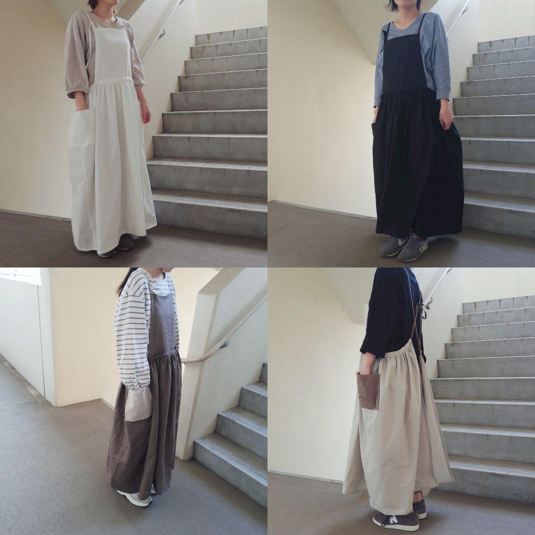 3wayエプロン◯リネンマルチカラー