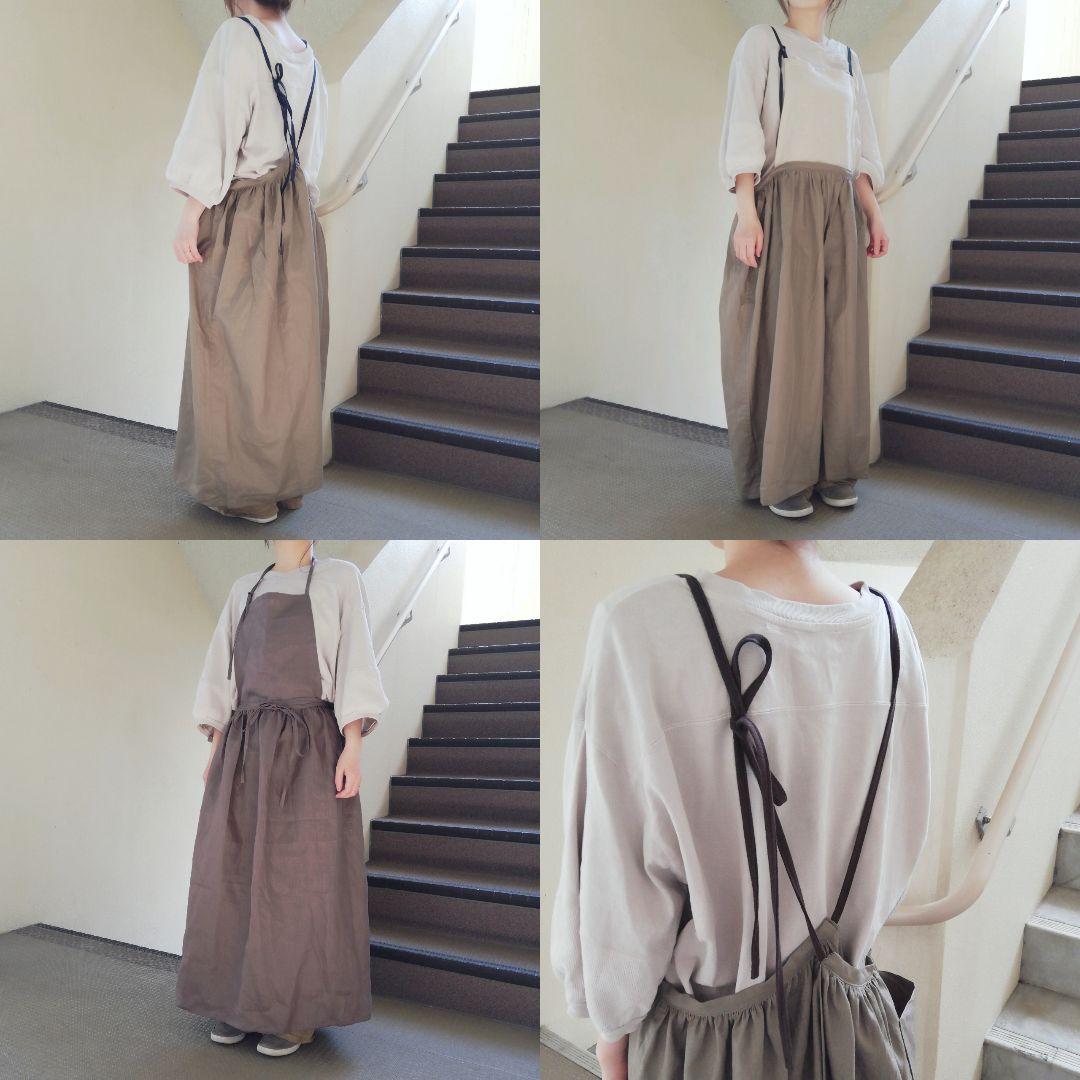 3wayエプロン◯リネンマルチカラー