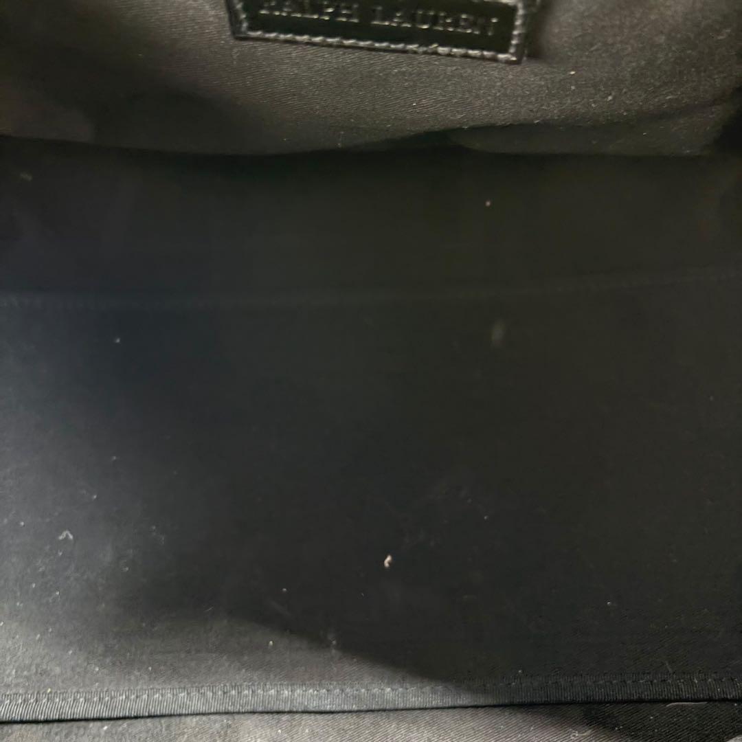 【美品】ポロラルフローレン ボストンバッグ 2way 千鳥柄 レザー　297