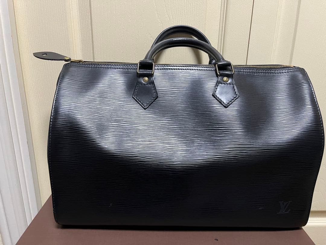 LOUIS VUITTON エピ スピーディ35 ボストンバッグ レザーブラック
