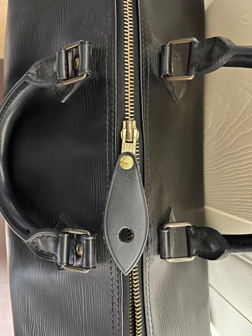 LOUIS VUITTON エピ スピーディ35 ボストンバッグ レザーブラック