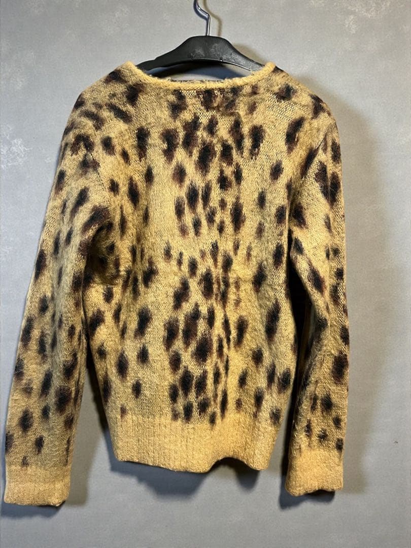 Needles レオパード柄 モヘア カーディガン