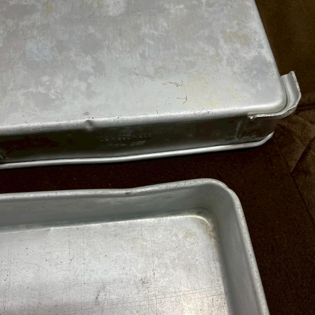 EBM アルミ ギョーザバット 中50 バット 4枚セット 中① A1377