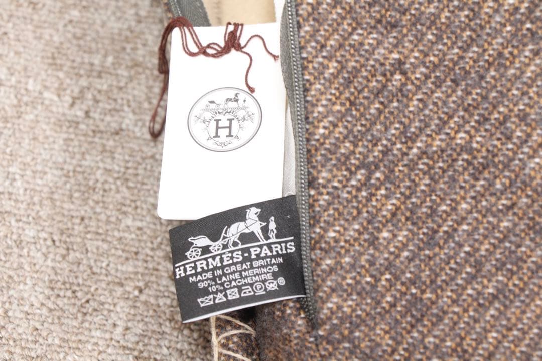 【極美品】 HERMES クッション H Casaque pillow ①