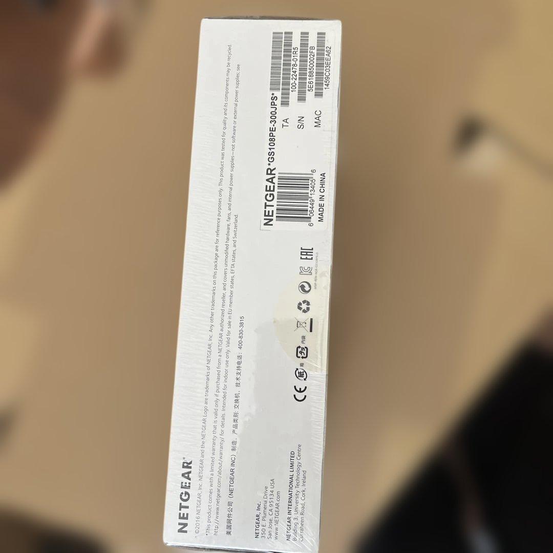 NETGEAR GS108PE-300JPS 8ポートスイッチ