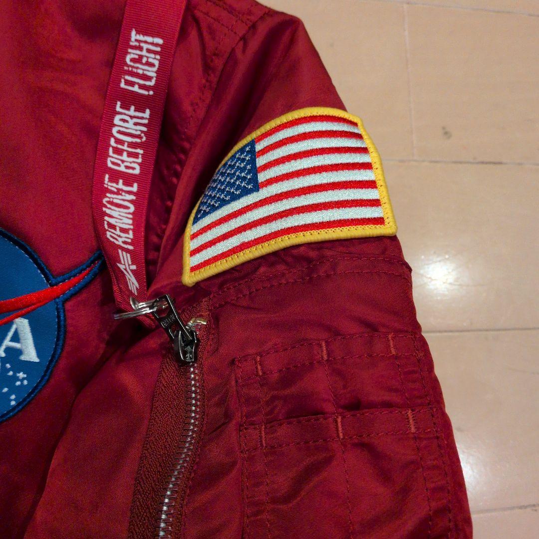 ALPHA NASA MA-1 アルファ 新品未使用 XL ワッペン ワイン