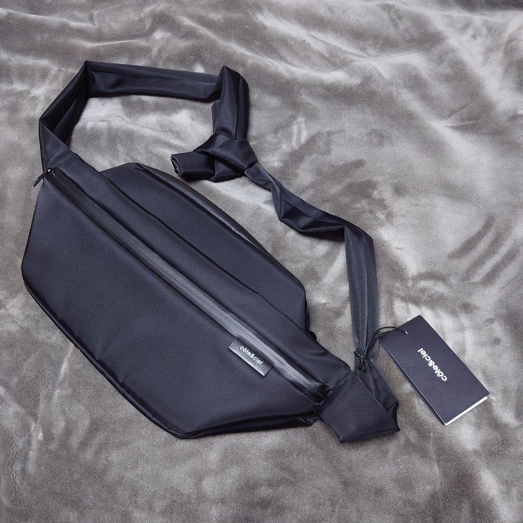 Cote&Ciel コートエシエル ボディバッグ ウエストポーチ 黒 ブラック