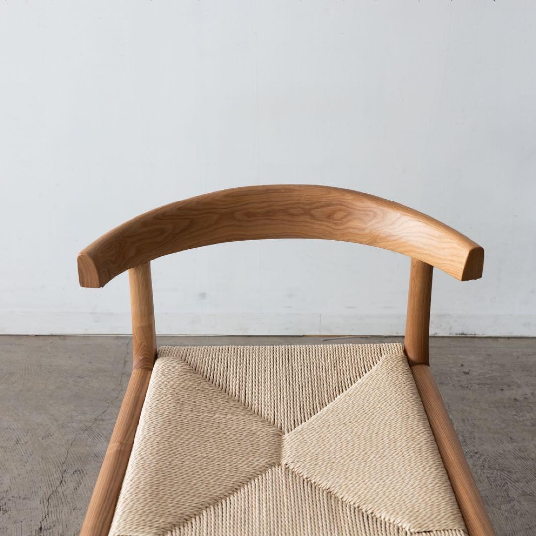 ダイニングチェア　アッシュ材　ペーパーコード