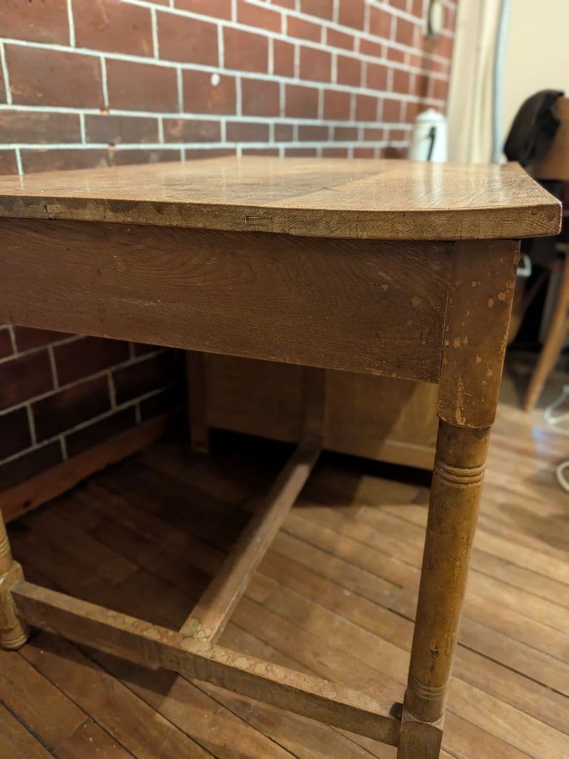 ヴィンテージ　アンティーク片袖机　ワークデスク