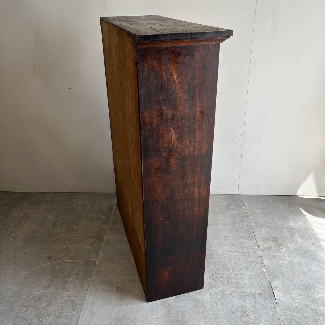 アンティーク ガラス 戸棚 チェスト キャビネット 飾り棚 昭和レトロ z477