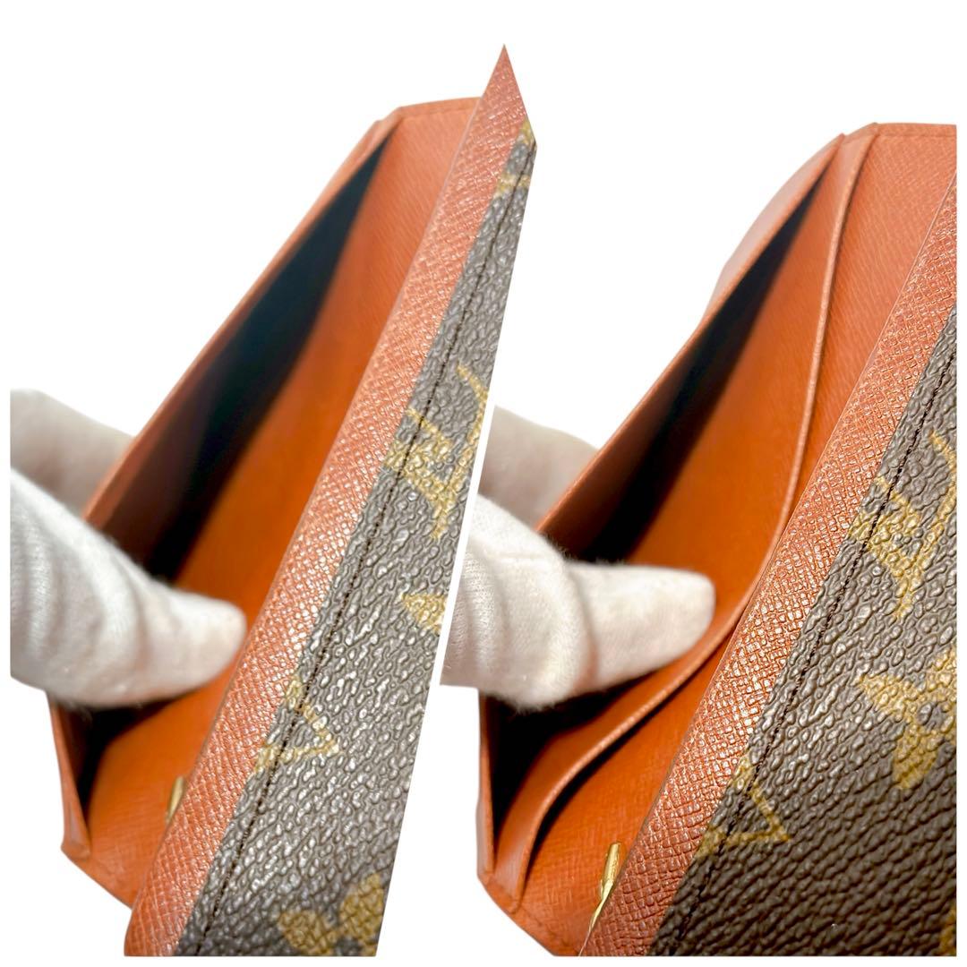 ルイヴィトン　モノグラム　トレゾール　二つ折り財布