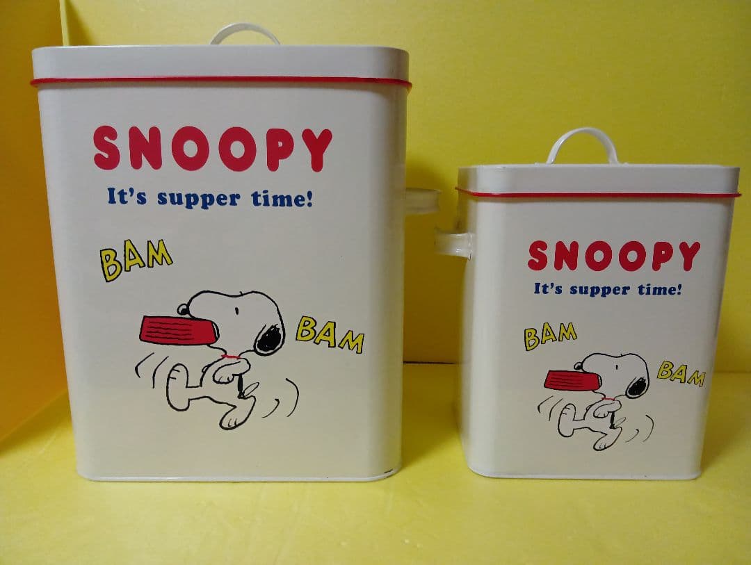 スヌーピー缶　大小2種類セット