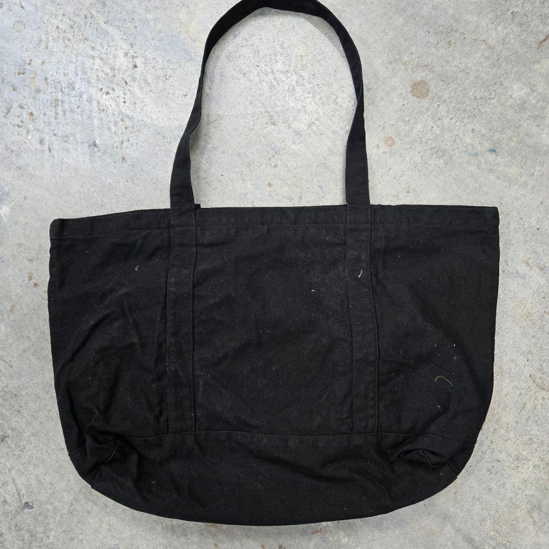 RAF SIMONS ブラックトートバッグ RSRロゴ
