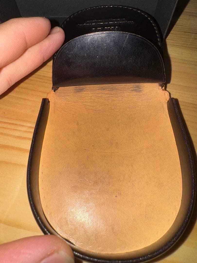 GANZO コードバン マネークリップ 馬蹄小銭入れ