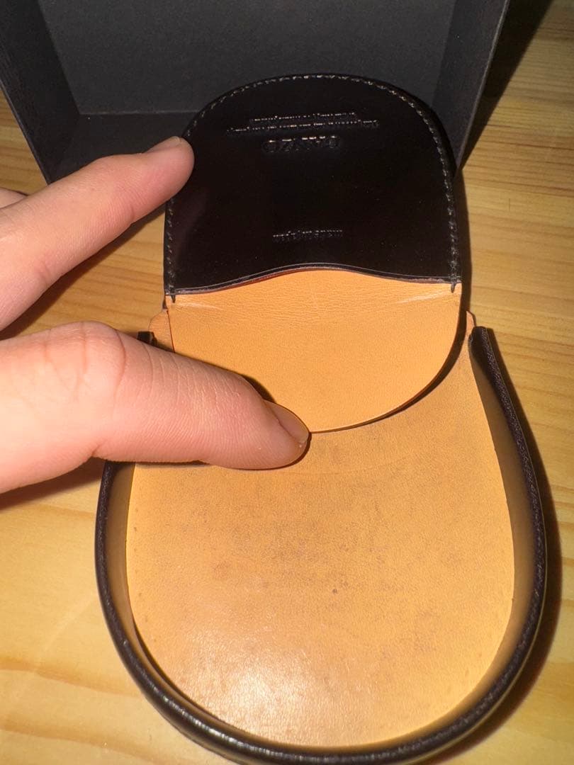 GANZO コードバン マネークリップ 馬蹄小銭入れ