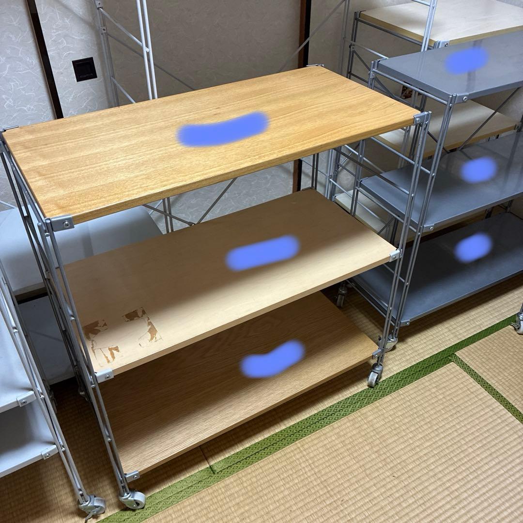 【東京23区配送無料】無印良品スチールユニットシェルフ ジャンク 4台まとめて