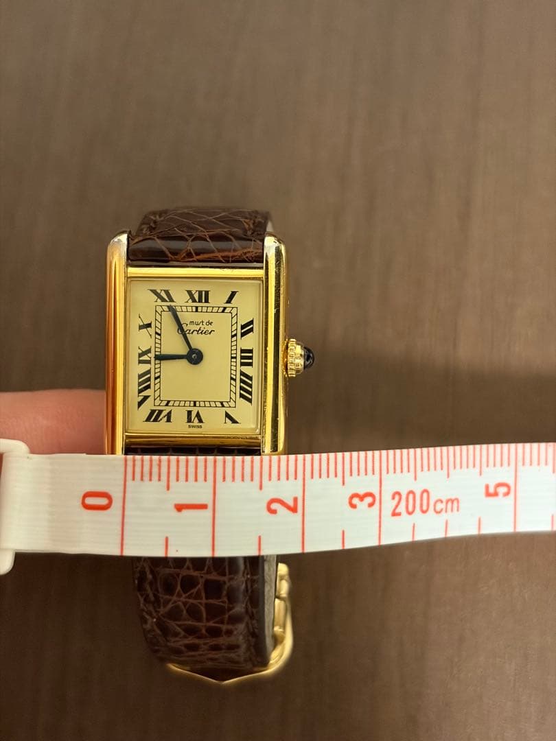 保証書付き❗️純正Dバックル　カルティエ SM マストタンク　ヴェルメイユ