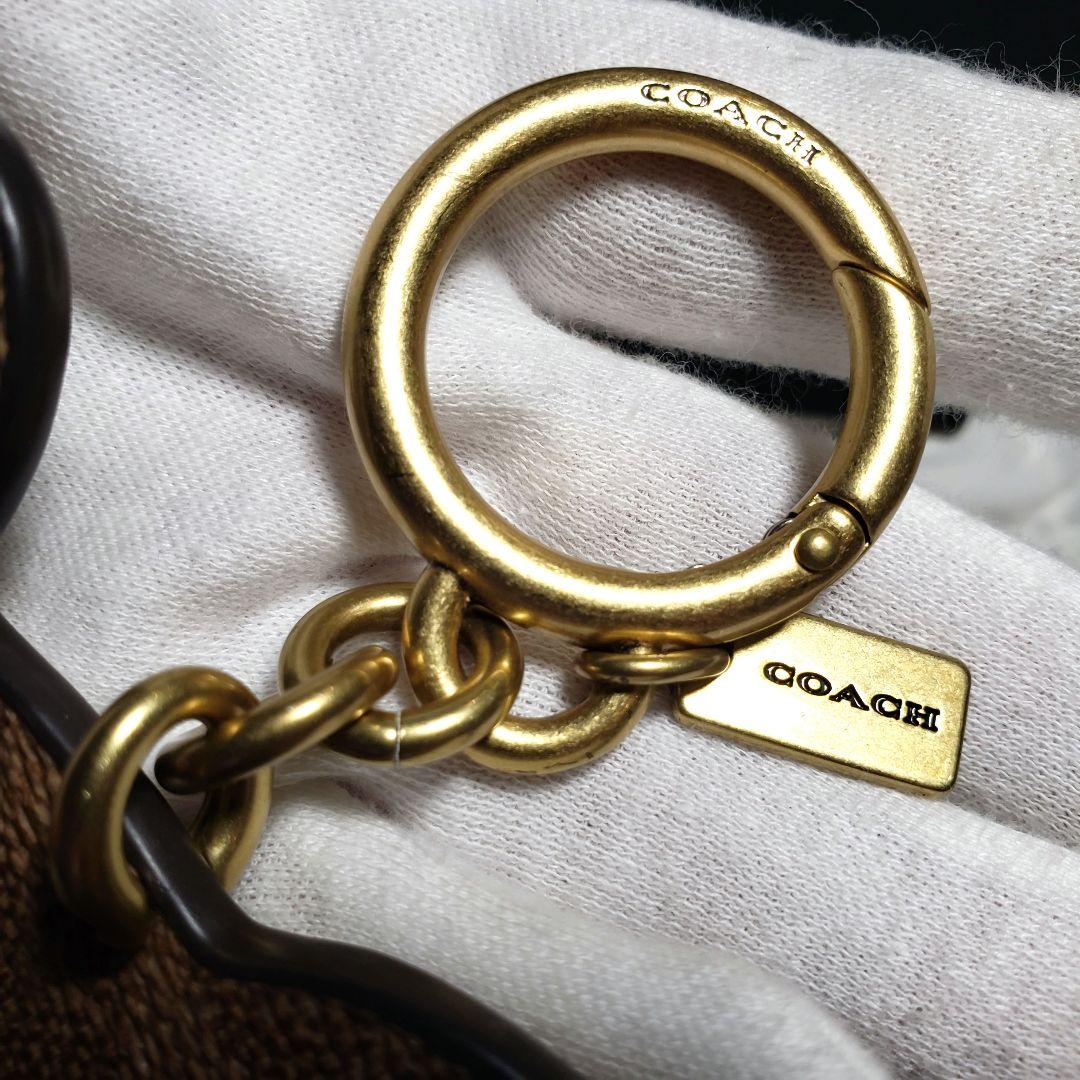 コーチ COACHシグネチャー レキシー キーホルダー キーリング 極美品