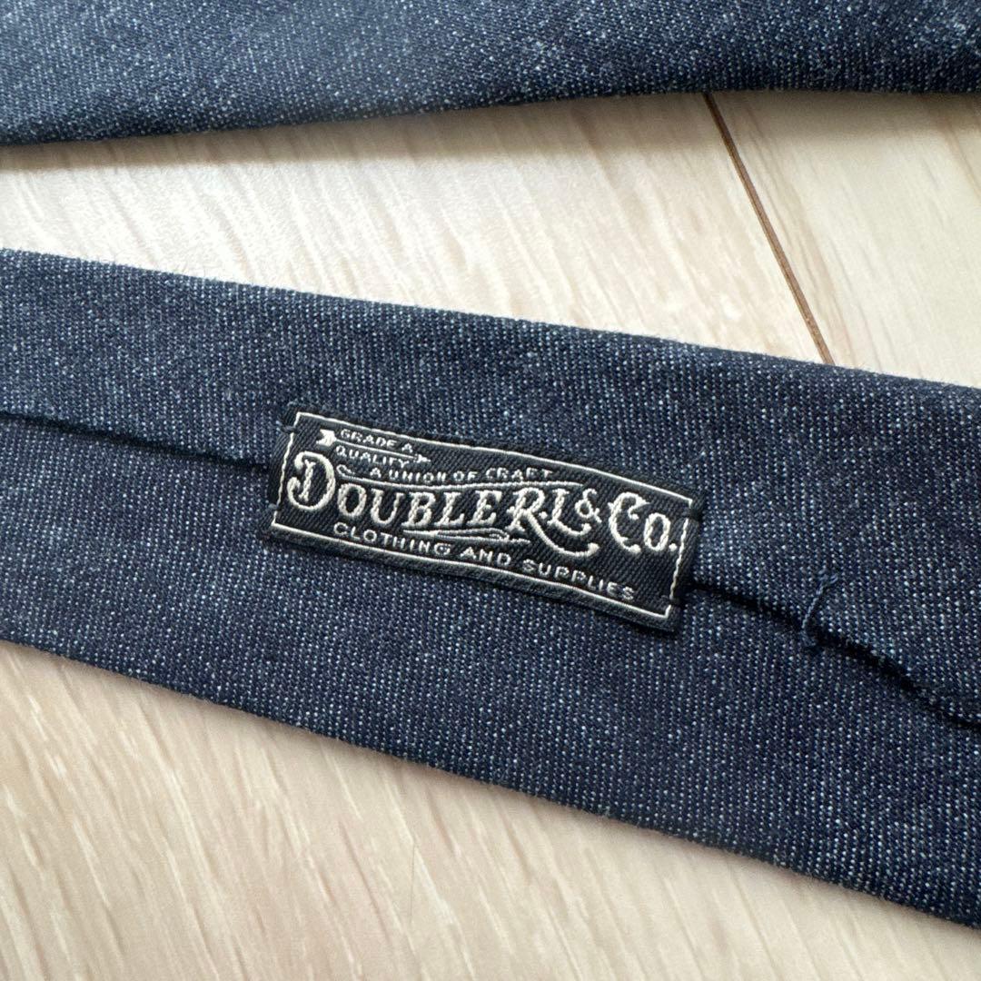 【美品】RRL ダブルアールエル デニム ネクタイ (INDIGO)