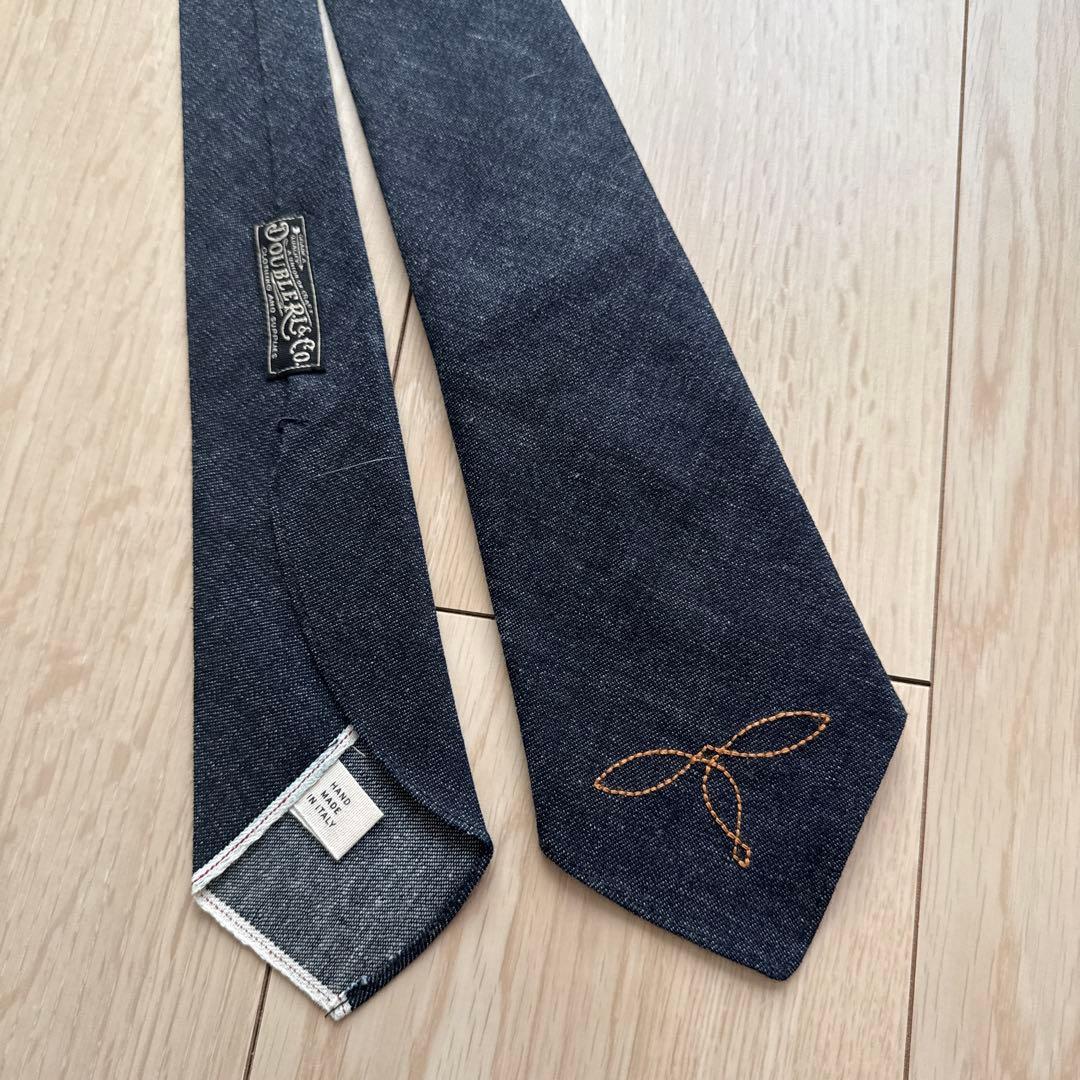 【美品】RRL ダブルアールエル デニム ネクタイ (INDIGO)