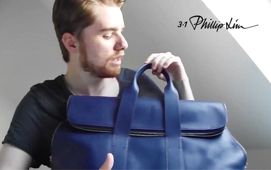 3.1phillip lim 31 HOUR BAGネイビー伊勢丹新宿mh844