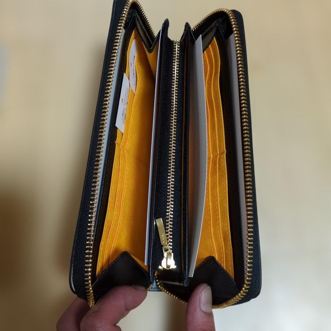 ★新品未使用★カステルバジャック コメット 長財布 ブラック×ゴールド