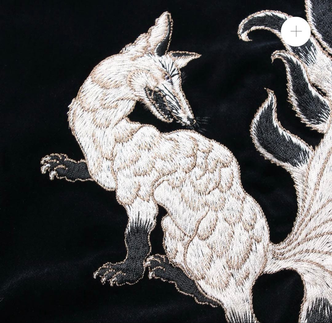GAKKIN × BUDSPOOL 白墨狐 SOUVENIR JACKET