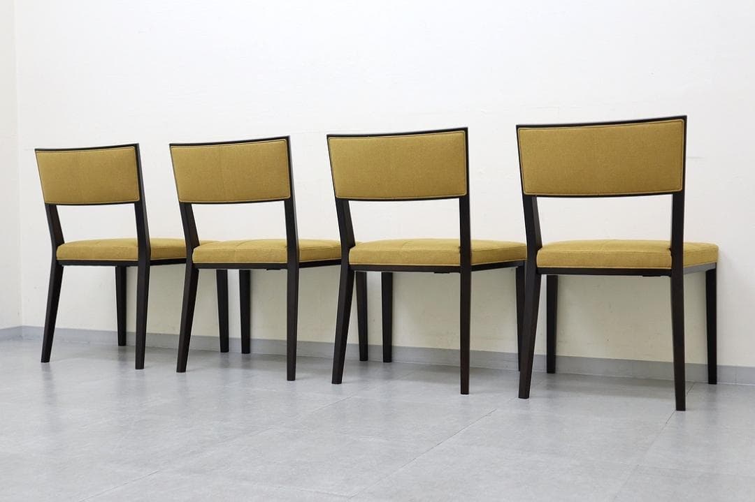 B④4脚セット 美品 TIME&STYLE ダイニングチェア 椅子 旭川家具