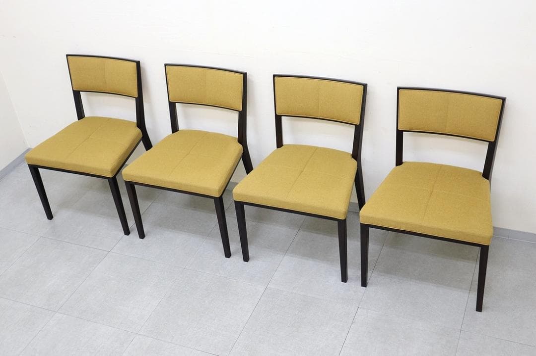 B④4脚セット 美品 TIME&STYLE ダイニングチェア 椅子 旭川家具