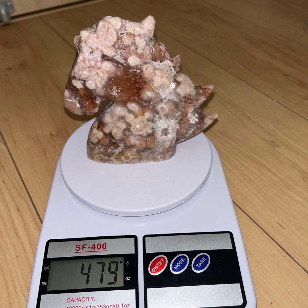 ユニコーン ピンクアメジスト 桜瑪瑙 天然石 bigサイズ479g