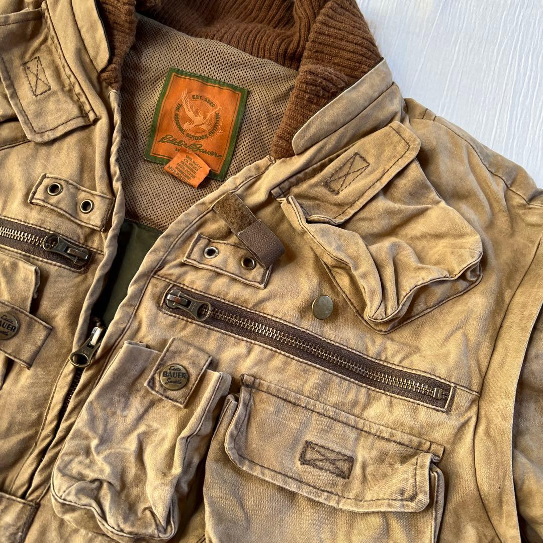 c*o様 Eddie Bauer マルチポケット オイルド フィッシング ジャケ