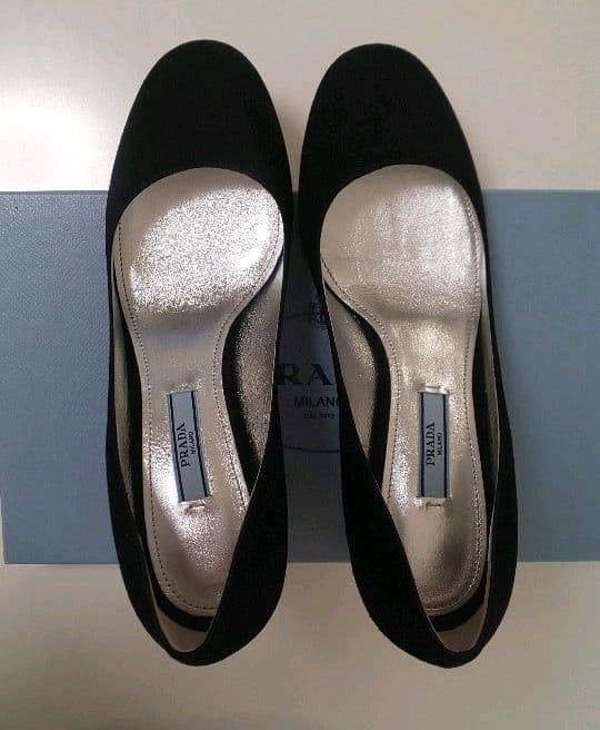 プラダ パンプス ビジュー 37.5 美品