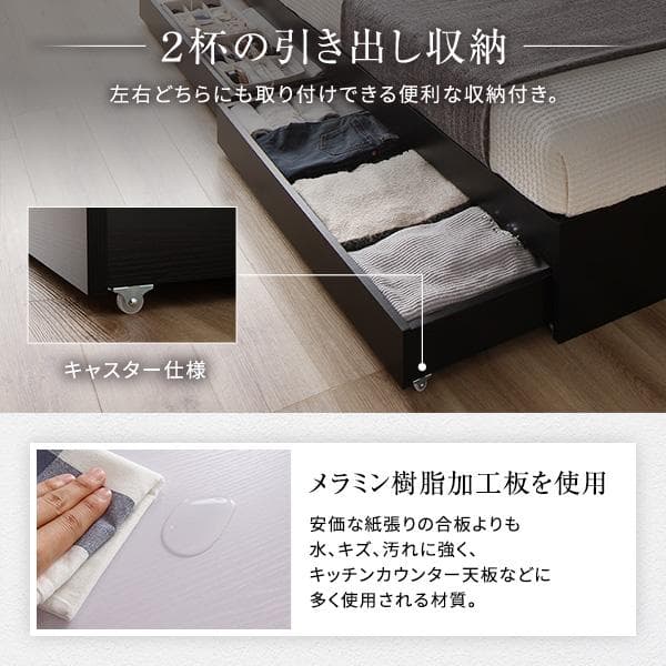 ベッド ホワイト ダブル ベッドフレームのみds-2333067