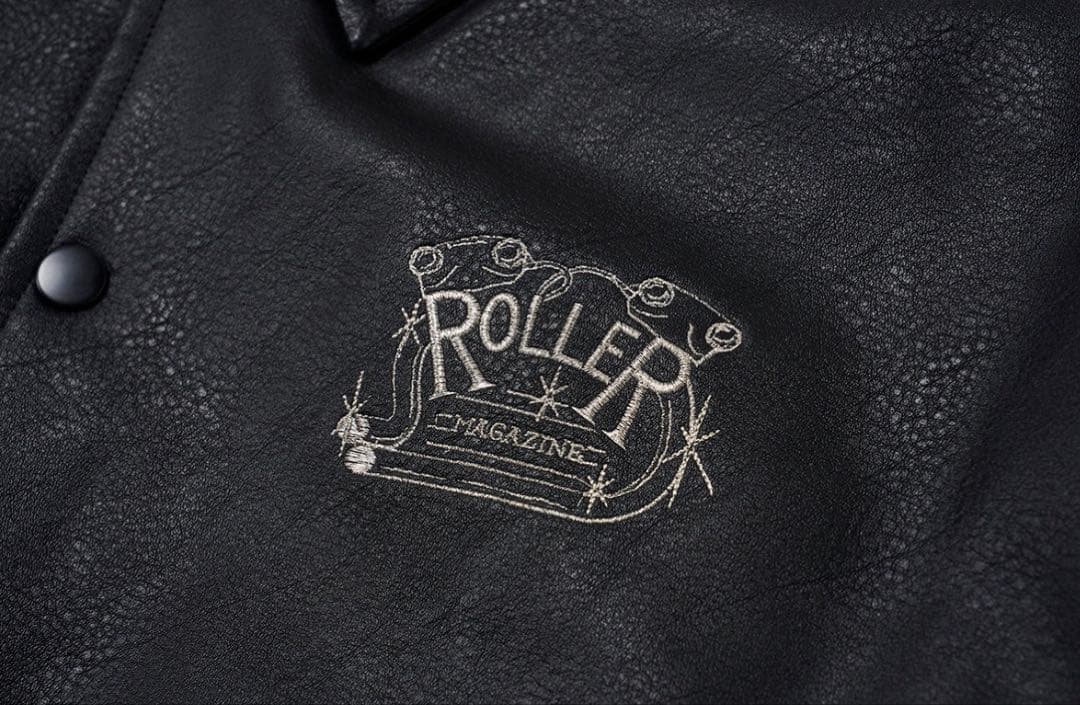 キムタク ROLLER MAGAZINE フェイクレザーコーチジャケット