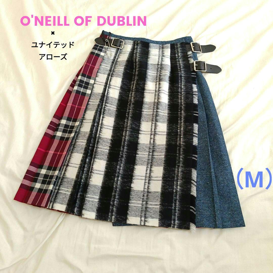 【未使用】O'NEILL OF DUBLIN ラップスカート　バッグプリーツ膝下