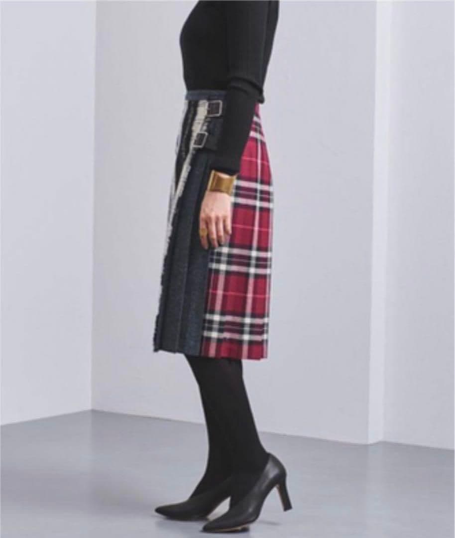 【未使用】O'NEILL OF DUBLIN ラップスカート　バッグプリーツ膝下