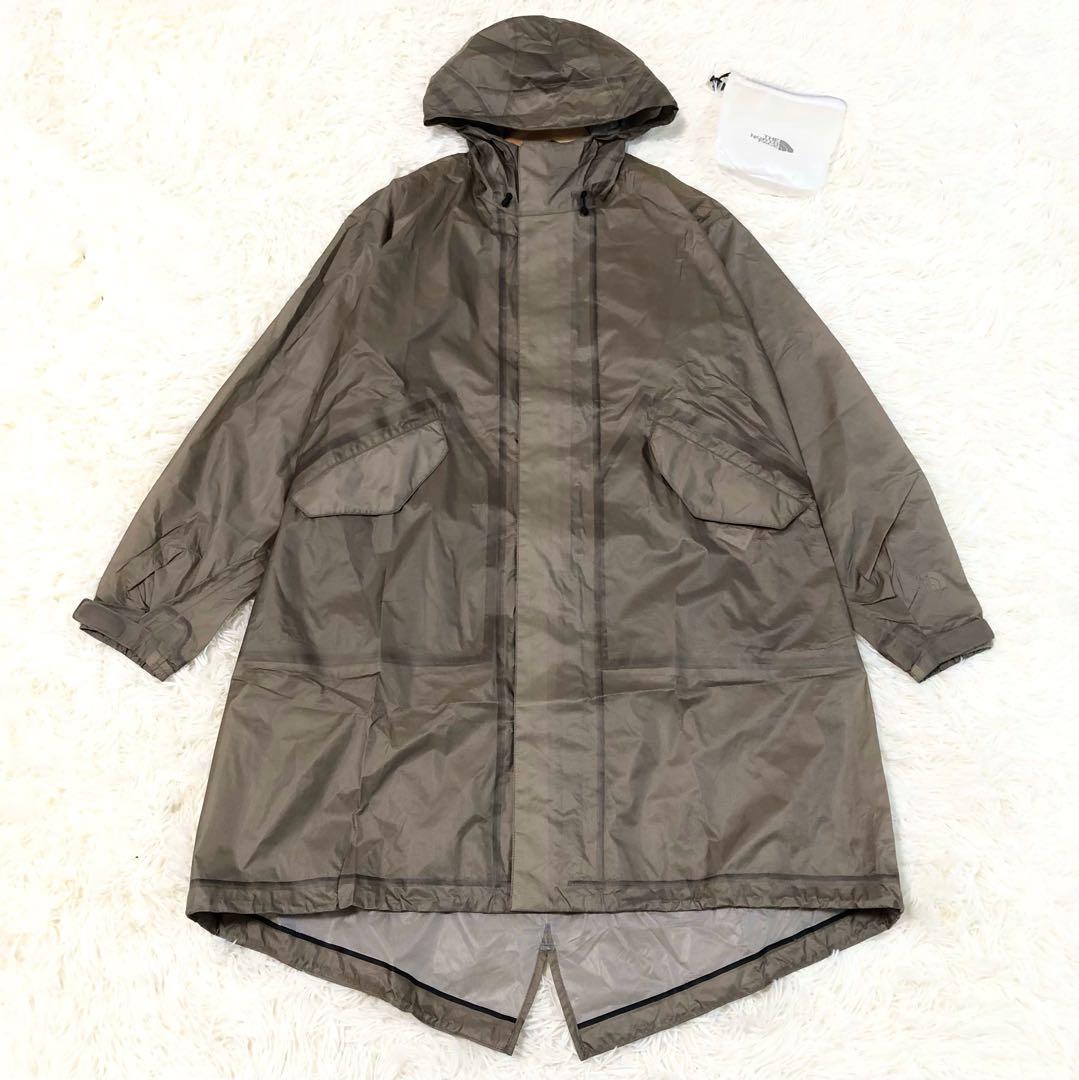 ザノースフェイス　保存袋付き レインコート　ポンチョ 長袖　フード　マーク　ロゴ