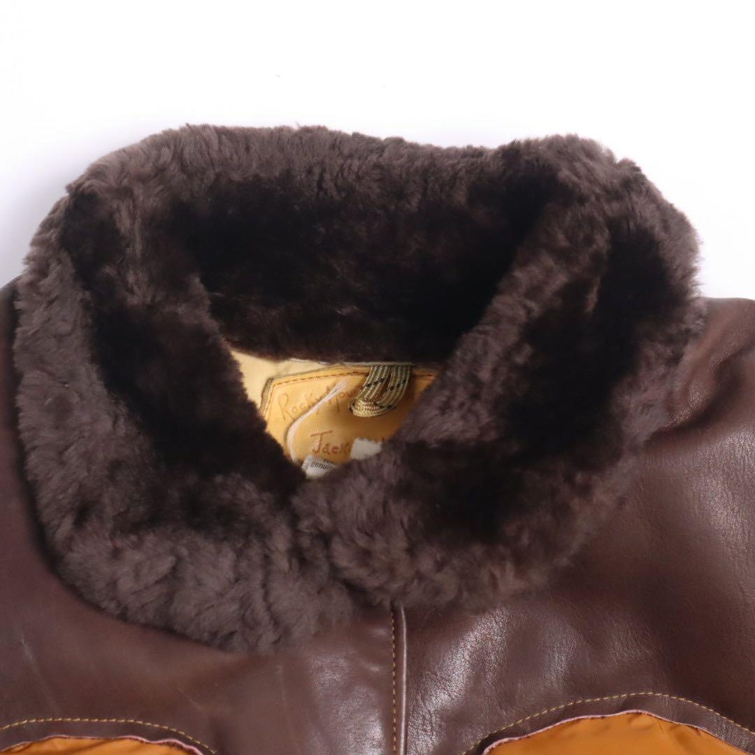 70s Rocky Mountain ダウンベスト レザー リアルファー