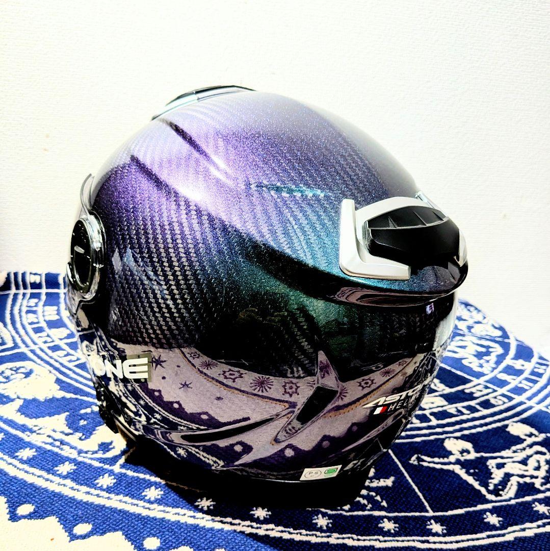 極美品　ASTONE GT-1000F IRIDIUM カーボンヘルメット