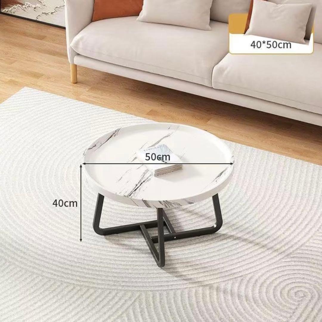 ローテーブルおしゃれ 丸テーブルコーヒーテーブル ネストテーブル ホワイト