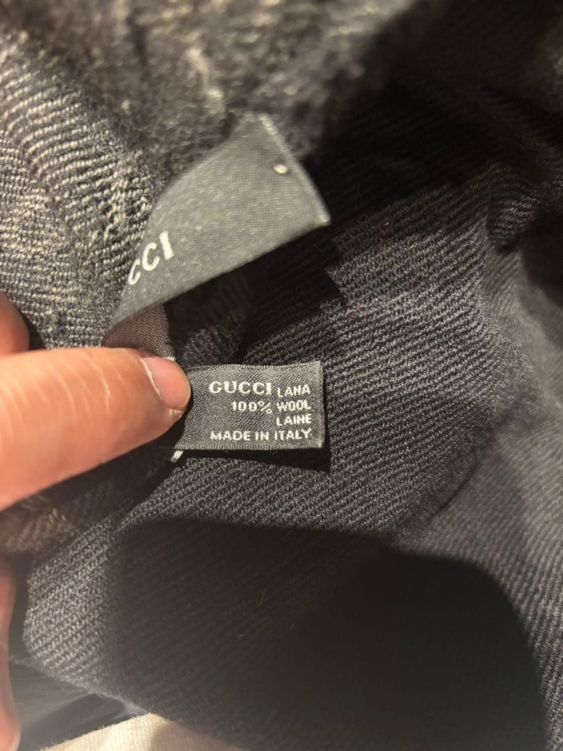 【本日最終値下げ】GUCCI ブラック GGパターン マフラー